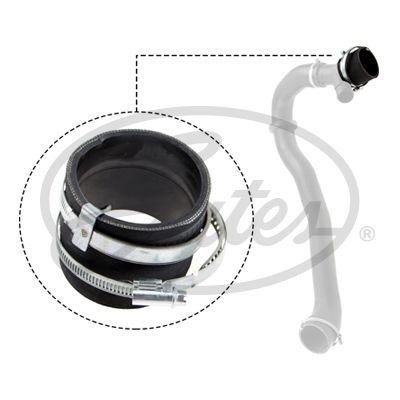 Gates 09-0648 Charge Air Hose Air Supply System Replacement Fits Ford Mondeo - Image 4