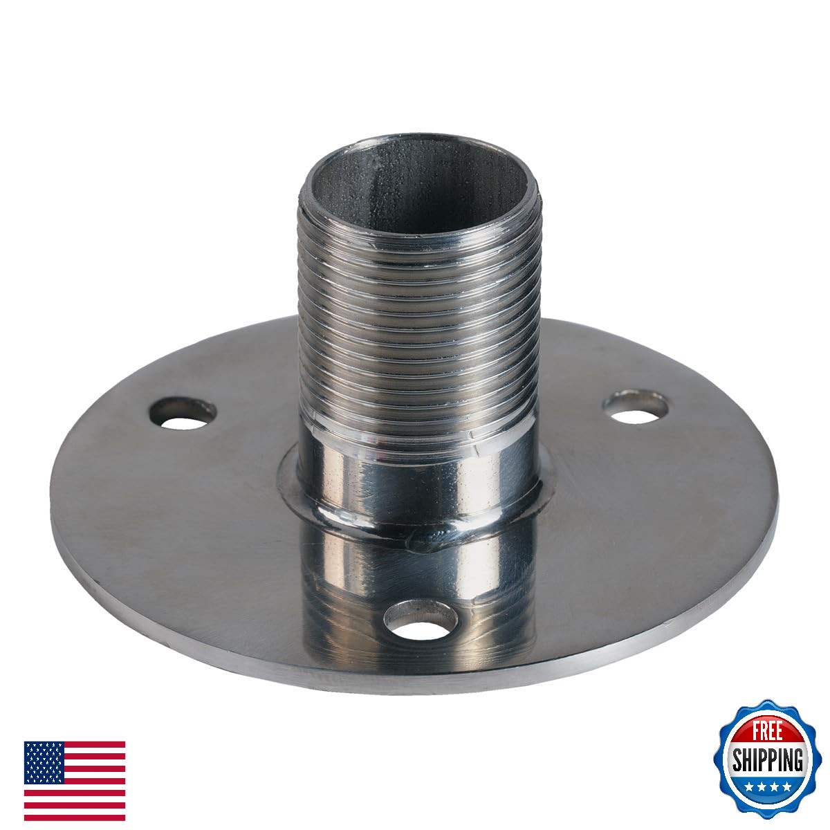 Shakespeare 4710 SS Flange Mount for GPS/Marine TV Antennas