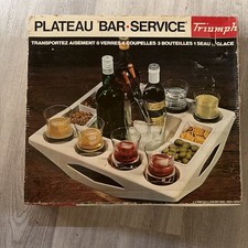 Bar Tray Caddy 6-Condiment Stainless Steel