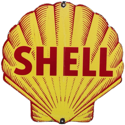 #ad #ad VINTAGE SHELL GASOLINE PORCELAIN SIGN GAS STATION PUMP PLATE MOTOR OIL SERVICE $120.44