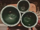 Hulll Pottery  3 Piece Mixing Bowl Set