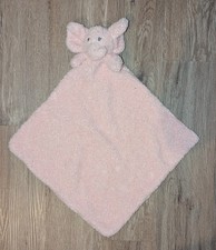 Modern Baby Pink Elephant Lovey Plush Infant Girl Snuggle Blankie Plush Toy - T