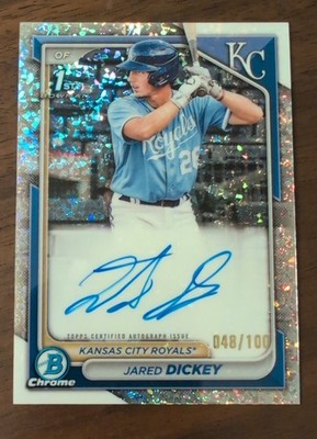 2024 Bowman - Chrome Prospect Autographs Jared Dickey #CPA-JDI Mini-Diamond /100