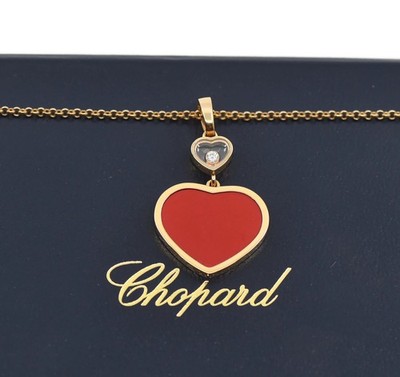 Chopard Happy Hearts Diamond 18K Rose Gold necklace