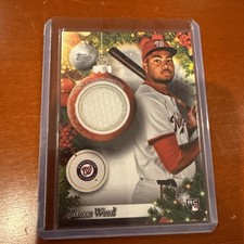 2025 Topps Holiday Mega Ornament Relic James Wood Rookie Card #PR-JWO