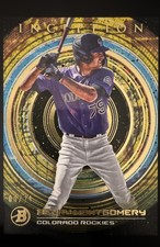 2022 Bowman Inception - Benny Montgomery #37 Gold Foil Pattern II /50 (RC)