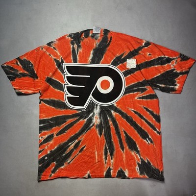 Vintage Deadstock 90s Philadelphia Flyers Tie Dye NHL Hockey T
