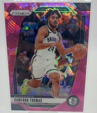 2024-25 Panini Prizm #91 Cameron Thomas Prizms Pink Ice