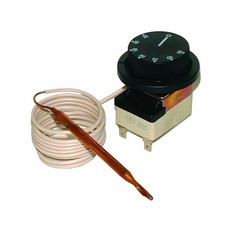 Termostato di regolazione a capillare +30° +90°C unipolare con sonda per impia