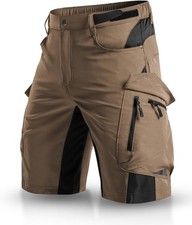 Mens Hiking Cargo Shorts Quick Dry Lightweight Breathable Stretch Outdoor