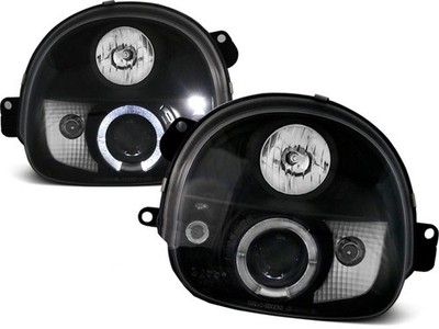 Headlights for Renault Twingo 1993-1995 1996 1997 1998 VR-1512 Angel Eyes Black