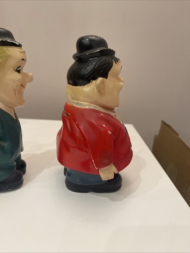 Alcanchas vintage de caja de dinero Laurel y Hardy años 50 - Imagen 11 de 16