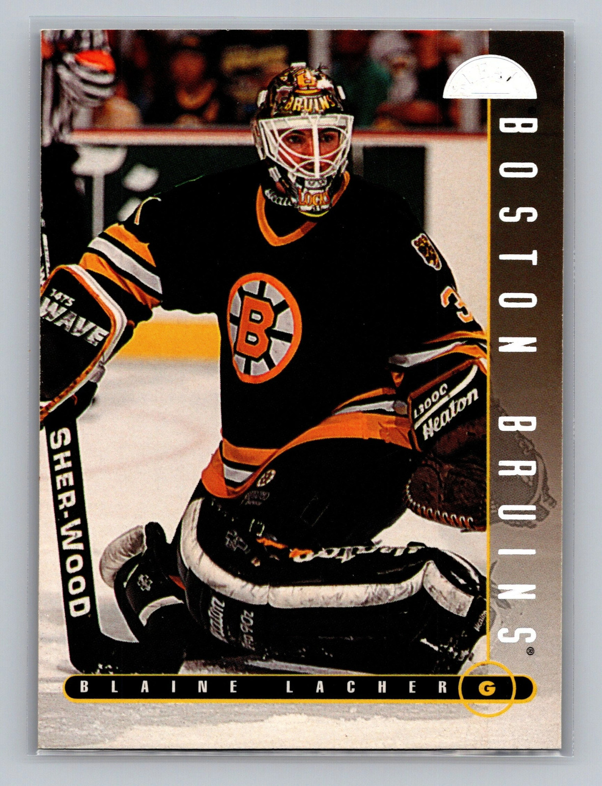 1995 Blaine Lacher Leaf #3 Boston Bruins Hockey Donruss NM