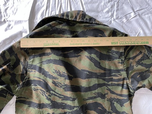 Veste Apparel Corp homme XS vert rayure tigre camouflage militaire manteau de campagne - Photo 15/17