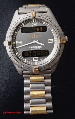 Breitling Aerospace ''Navimeter'' - Ref. 80360 - Vintage Titan/Gold - 1.Generation