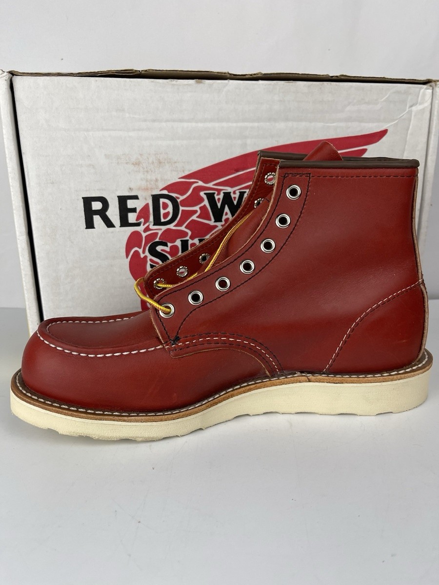 Red Wing Heritage Moc Toe Boots 8875 8.5 D Classic Red Oro Russet