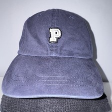 Victoria s Secret Pink P Adjustable Pull Strap Cap Navy Blue Embroidered P Logo