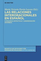 Las Relaciones Interoracionales En EspañOl MaríA Victoria PavóN Lucero