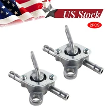 2x Inline ON/OFF Switch Shutoff Fuel Gas Valve Petcock ATV Motocycle Dirt Bike