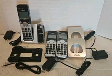VG231-3 Cordless Phone System: 3 Handsets, Large Backlit Display & ECO Mode