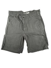 Carhartt Cargo Shorts Mens 36 Black Canvas Flat Front Relaxed Fit Hiking Outdoor
