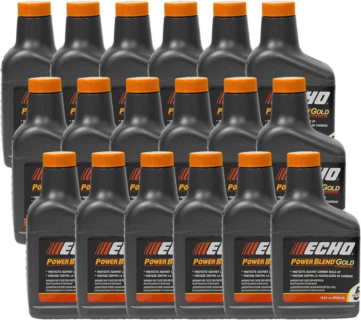 24 Pack of Echo PowerBlend 2-Stroke Engine Oil 12.8 oz Bottle 6450005GDS-2PK