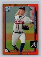 2015 Bowman #BCP102 Wes Parsons Chrome Prospects Orange Refractors SN 22/25 1st