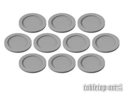 Skill and Squad Marker - 32mm Light Grey (10) | Tabletop-Art | EAN 704270725662
