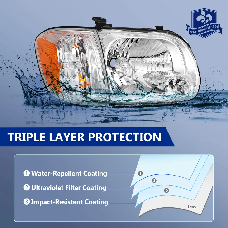 2005 - 2006 年丰田苔原 05 - 07 红杉前照灯总成 — 第 4/4 张图片