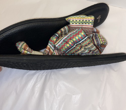 Sanuk Womens Size 11 Yoga Mat Sling Back Flip Flops Beach Comfort Sandals - Picture 7 of 9