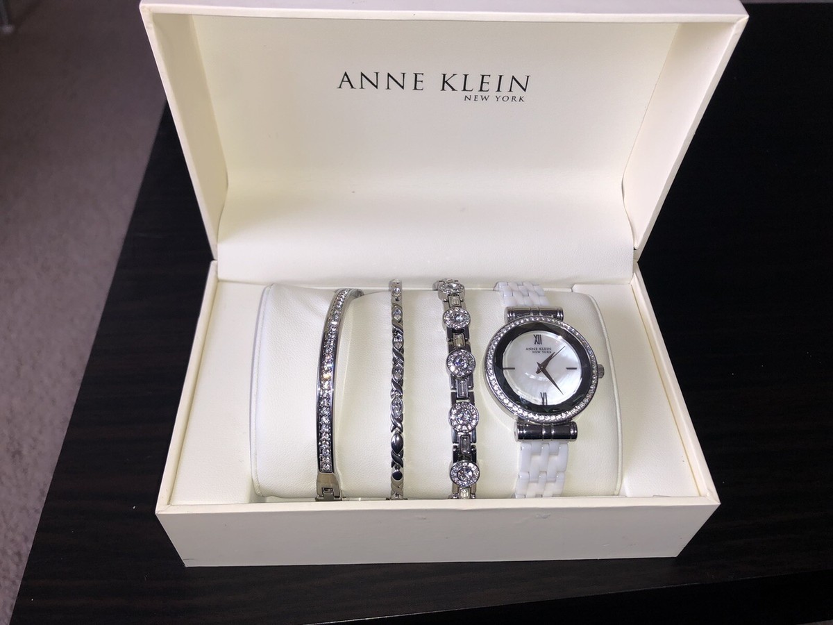 Anne Klein Women's Swarovski Crystal Accented Watch and