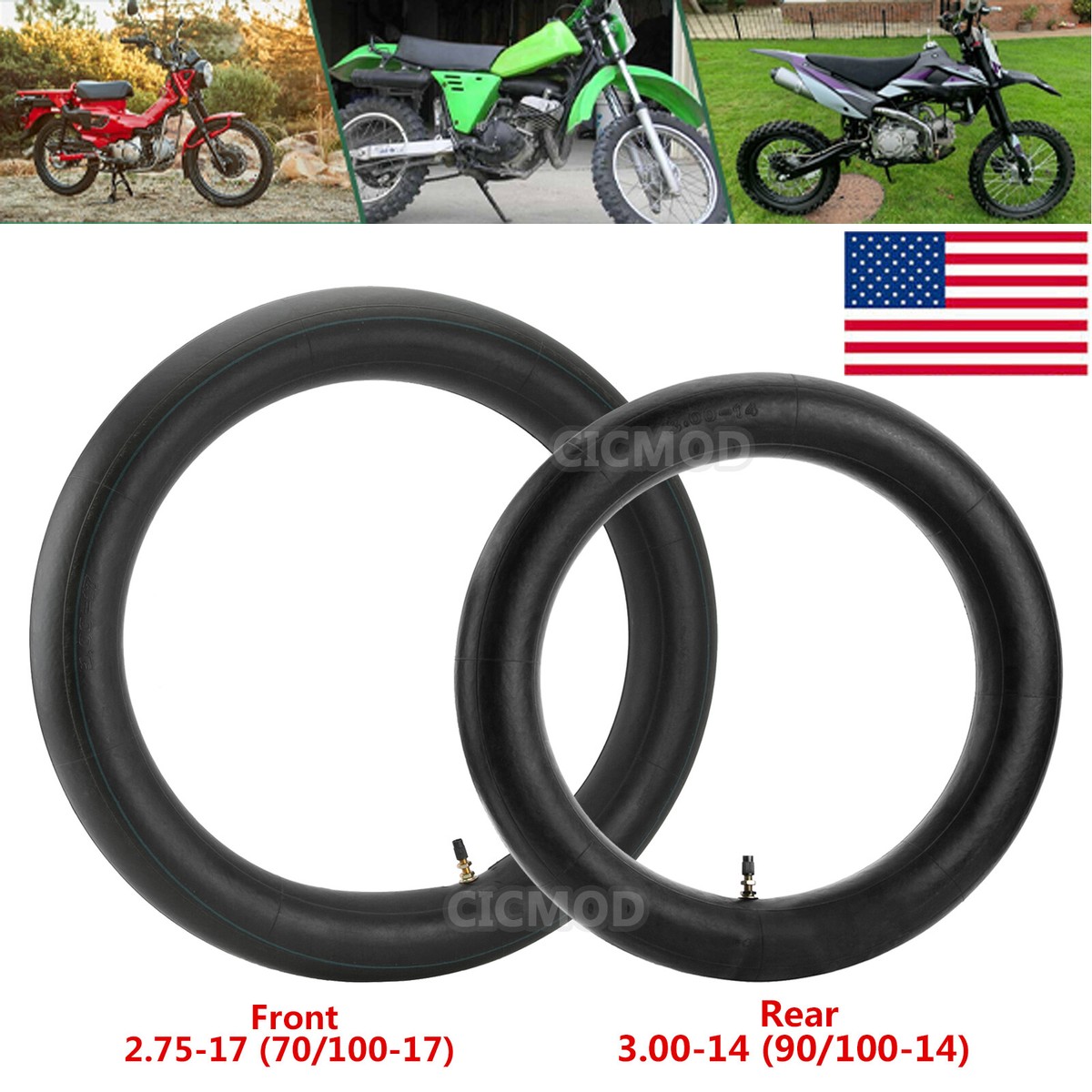 (70/100-17) Front (90/100-14) Rear Inner Tube