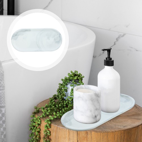 Plateau Décoratif Plateau De Salle De Bain Organisateur De Parfum Ovale