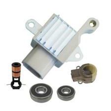 Fits New Alternator kit 6 Acura Honda Regulator Bearings Brush Holder Slip Ring