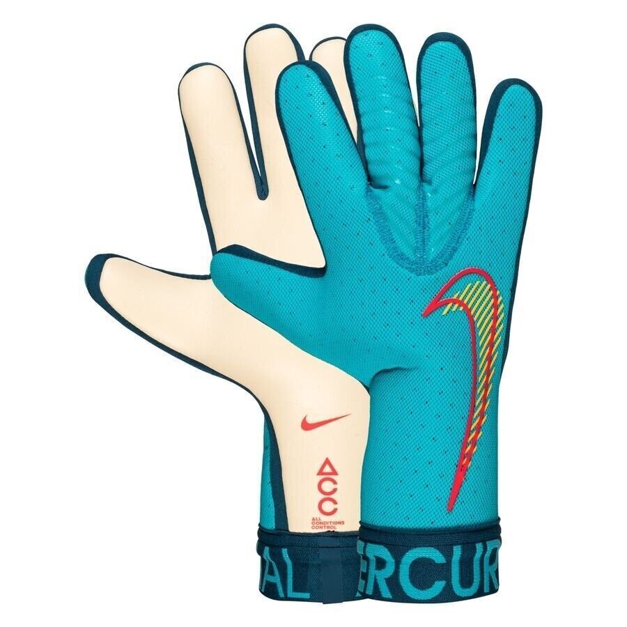 Nike GK Mercurial Touch Elite Goalkeeper Gloves Blue DC1980-447 Unisex Sz | eBay