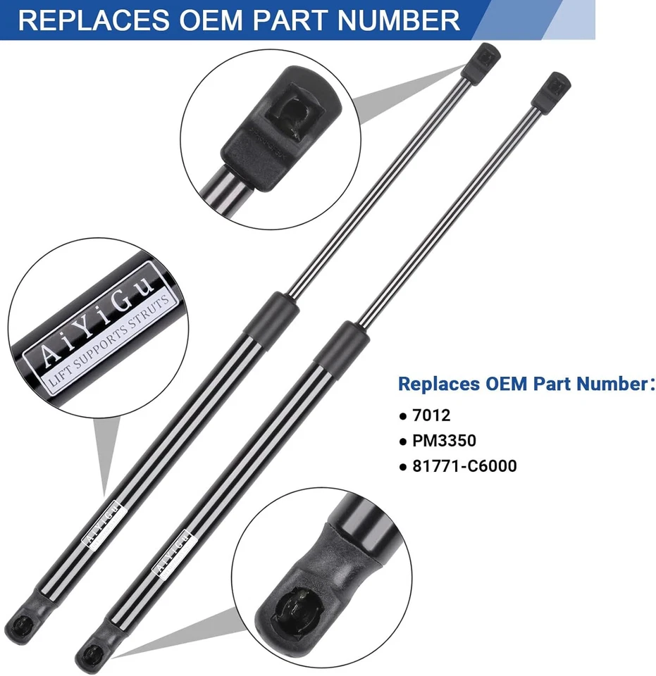 2PCS Lift Supports Rear Hatch Shocks for 2016 2017 2018 2019 Kia Sorento PM3350 Foto 3 de 4