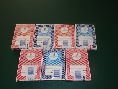7 Vintage Treasure Island Hotel Casino Vegas Used Bee Playing Card Decks RARE