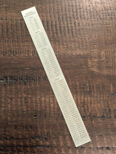 Vintage Pioneer Stainless Steel Decimal Equivalent Ruler – 6 Inch - Picture 5 of 5