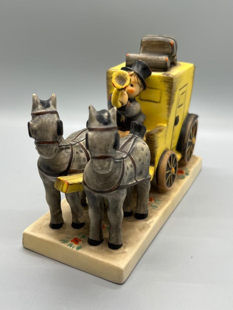 Hummel Goebel The Mail is Here Figurine Boy with Horn and