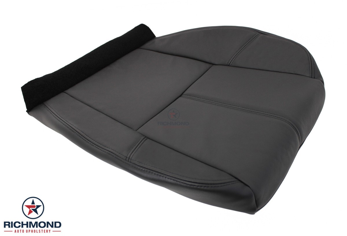 2007 2008 2009 2010 GMC Yukon Denali Driver Side Bottom Leather Seat Cover Black