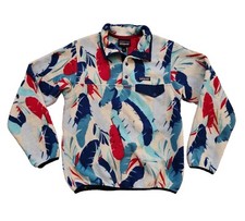 Patagonia Synchilla Snap-T Fleece Womens Sz Small Feather Dance