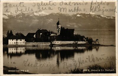 Old postcard AK WASSERBURG a. Lake Constance Germany (866115)