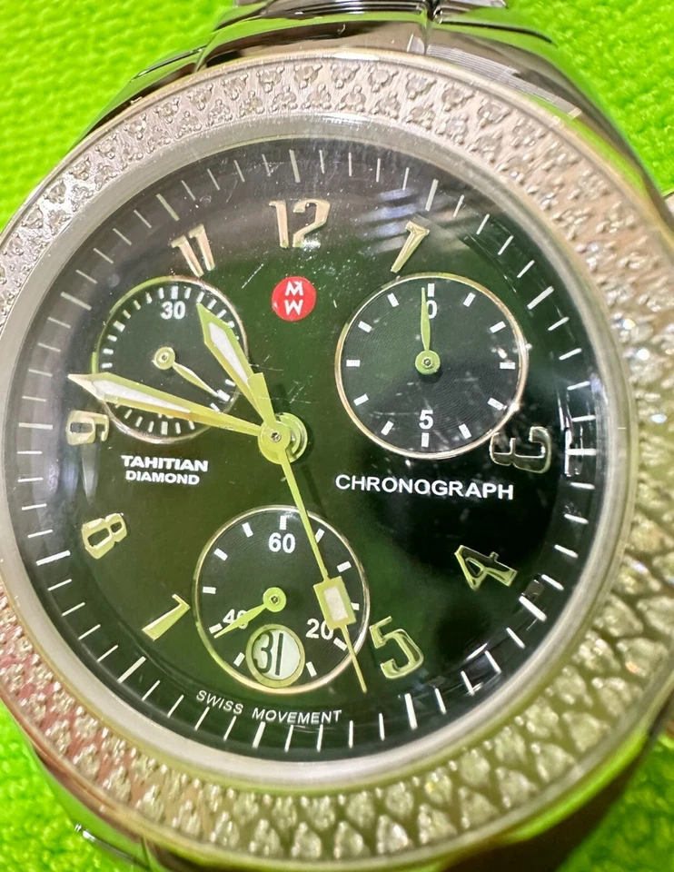 Женские часы Michele Tahitian 35 мм керамический черный бриллиант MWW12A000005 - Изображение 3 из 4