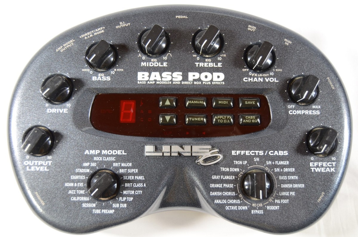 ベース LINE6 BASS POD PRO Line 6 Bass POD Pro Rackmount Multi-Effect and Amp Modeler