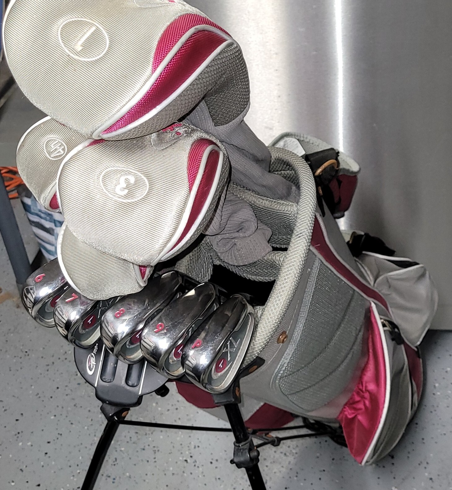 TopFlite XL Women's 10 Pc RH Complete Golf Club Set + Golf Bag, Head