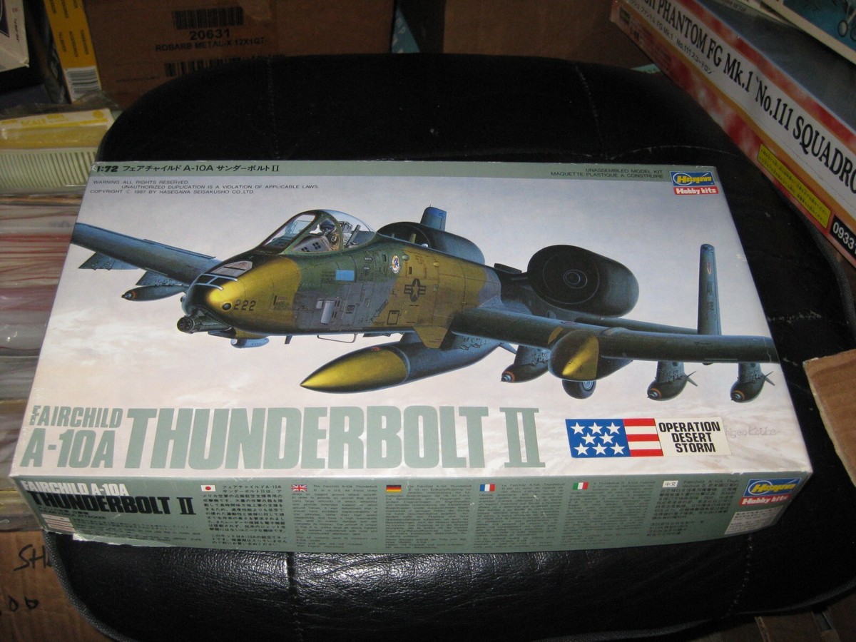 MIB parts sealed Fairchild A-10A Thunderbolt II by Hasegawa in 1
