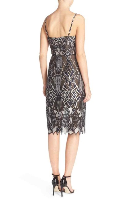 black and silver lace dress