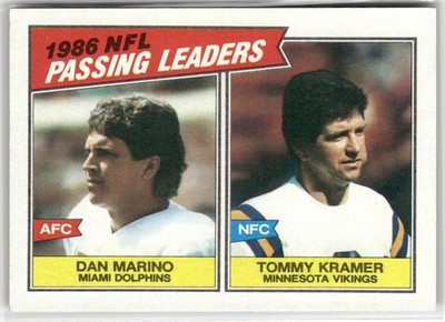 1987 TOPPS #227 DAN MARINO / TOMMY KRAMER