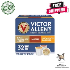 Victor Allen's Mocha Flavored Coffee Variety Pack Pods, 32 Count - FREE SHIPPING