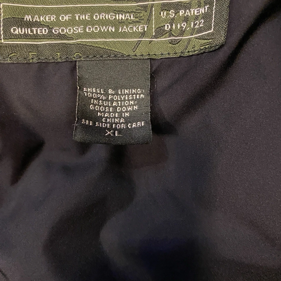 Eddie Bauer Premium Goose Down Vest Black Womens Size XL Full Zip - Image 4 of 4